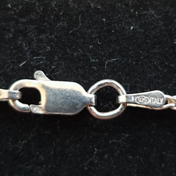 Italian Vintage Natural Purple Jasper & Sterling Silver Statement Necklace - Picture 8 of 12